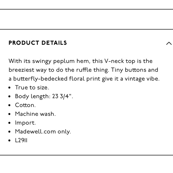 Madewell Courtyard Ruffle Top - Picture 3 of 3